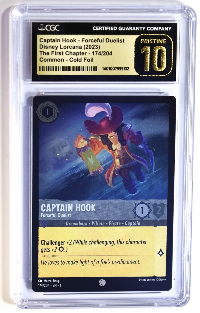 Disney Lorcana TCG Captain Hook - Forceful Duelist - 174/204 Cold
