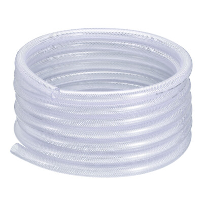1'' ID x 1 1/4'' OD 50 Ft PVC Tube Braided Reinforced Tubing Flexible Hose Pipe