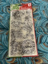 inkadinkado clear stamps Warm Holiday Wishes 21 pcs.