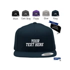 Custom Embroidered Snapback Hats for Men & Women Flat Bill Baseball Cap