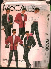 9330 Vintage McCalls SEWING Pattern Misses Jacket Blouse Skirt Pants Belafonte 8