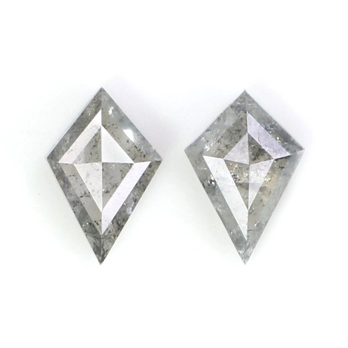 Natural Loose Kite Diamond Salt And Pepper Kite Cut Diamond 0.46 Ct Kite N2341