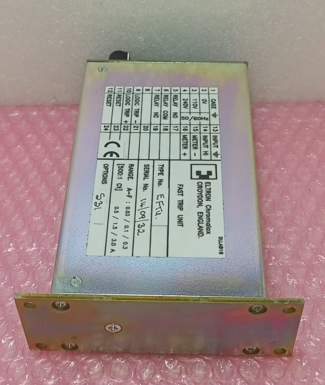 Eltron Chromalox EFTU Fast Trip Unit eftu eBay
