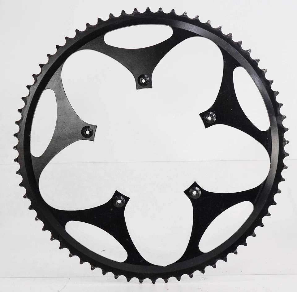 Plato de bicicleta de carretera Driveline 68T CNC AL7075 68T, BCD 130 mm, negro Foto 4 de 4