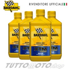 4 Litri olio motore BARDAHL XTM SYNT 4T 20W50- Per Harley Davidson/ Buell
