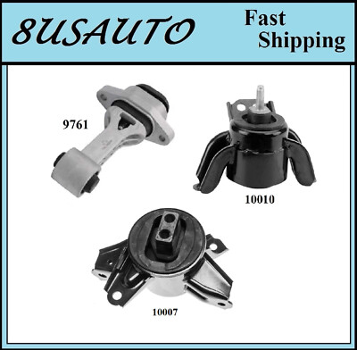 3PCS MOTOR & TRANS MOUNT FIT 2014-2019 KIA SOUL 1.6L & 2.0L - AUTO TRANS