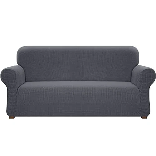 Fundas De Sofa Gris Grande Para 3 Cojines Plazas Cubierta Cubre Sala Para Perros