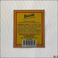 Boom Czech Beer Label (BL3)