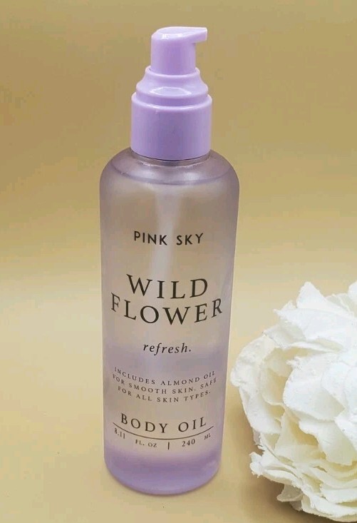 Pink Sky Wild Flower Refresh Body Oil 8. 11 fl New READ MISSING LID 
