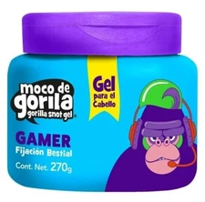 Moco de Gorila Gorilla Snot Gel Gamer Fijacion Bestial 270g Gel para Cabello
