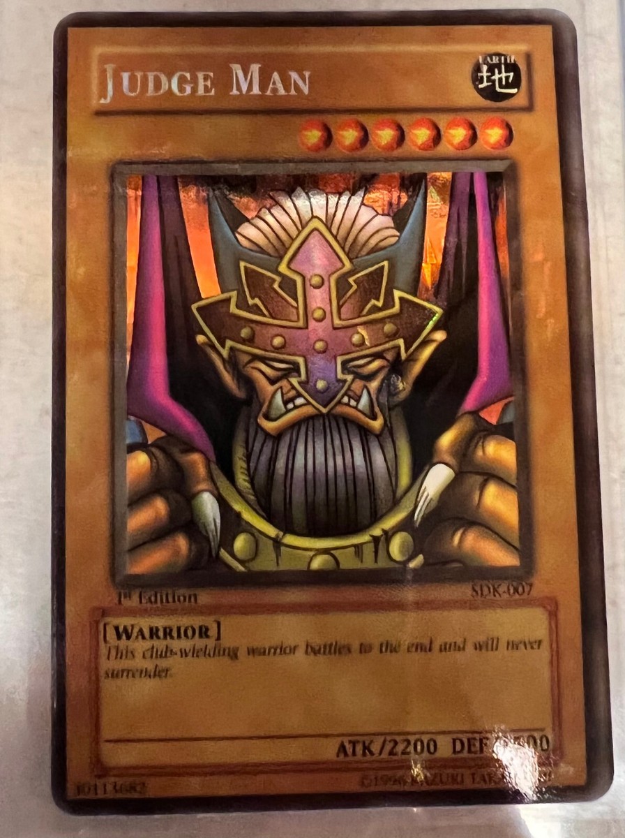 Yu-gi-oh Trading Card - 1996 First Edition - Judge Man