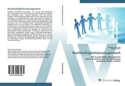 Nachhaltigkeitsmanagement | Buch | 9783639443585
