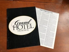 Grand Hotel The Musical Broadway Souvenir Program