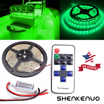 LED Boat Light Strip Deck Green Waterproof 12V Bow Trailer - Foto 12
