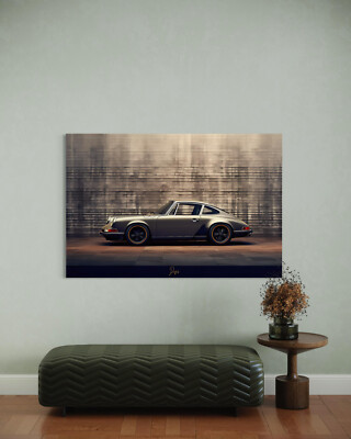 Oldtimer Leinwand Bild Luxusauto Kunst Stil Auto Wagen Car