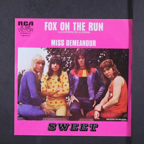 SWEET: fox on the run RCA 7" Single 45 RPM - 第 1/4 張圖片