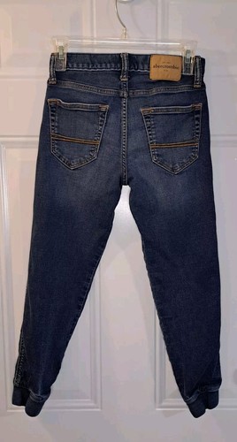 Abercrombie Kids Blue Jeans Jogger Style Denim Kids Youth Size 12 - Picture 2 of 6