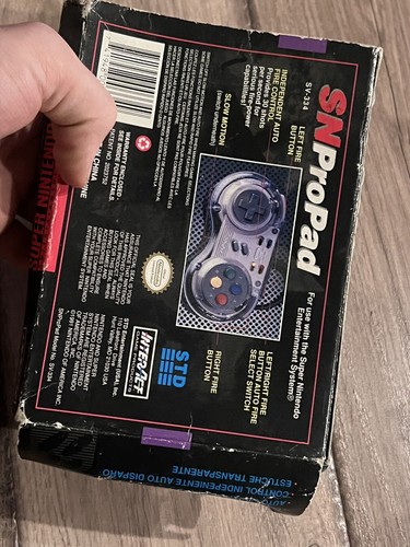 SN ProPad SV-334 Turbo Controller Super Nintendo Entertainment System Box Only - Picture 3 of 8