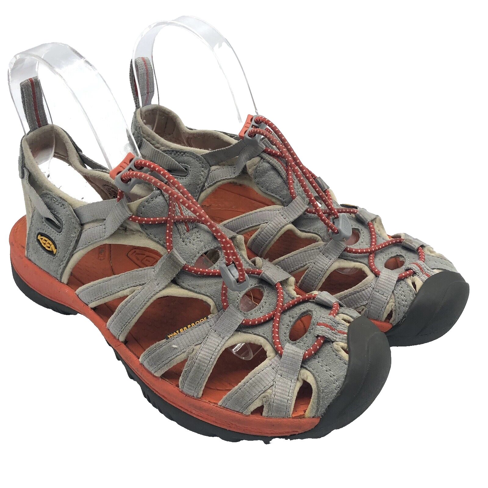 KEEN Whisper Sandalo Outdoor Attivo Escursionismo Scarpa Impermeabile 8 Donna Grigio Arancione