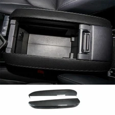 For Toyota Highlander 20-22 Carbon Fiber Central Console Armrest Box Cover Trim
