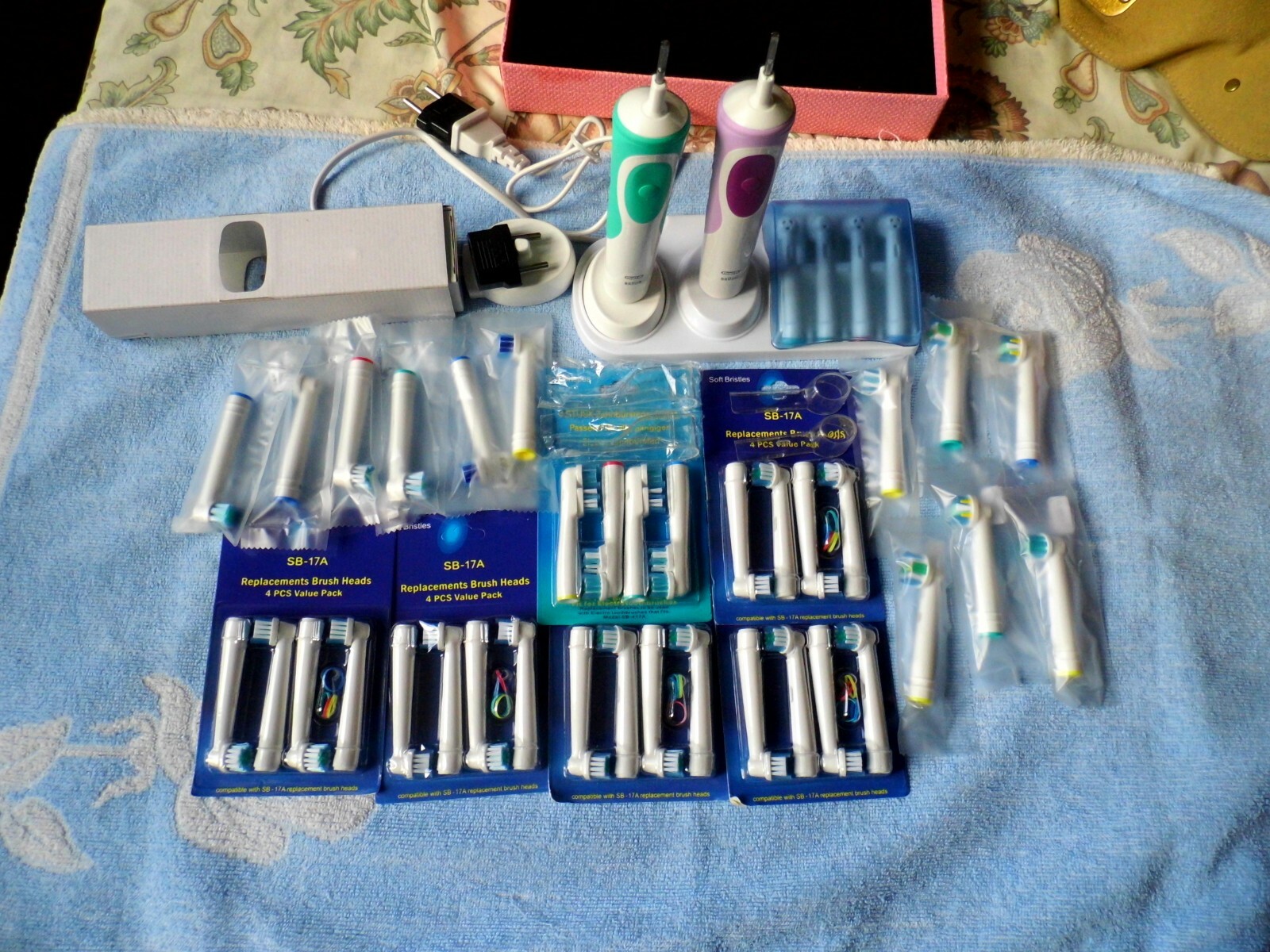 Brosse à dents électrique Oral-B Pro Braun kit complet hygiène dentaire 43 pièces