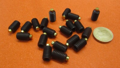 Kmac Alloy Steel Set Screws, Brass Tip, 3/8-16 x 5/8'' Thread Length, 20 Pcs
