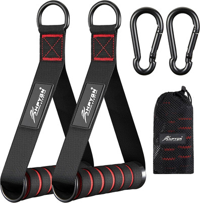 Gym Exercise Handles Replacement Handle Attachments for Cable Machine Red