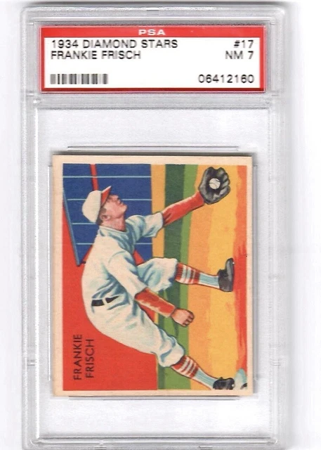 1934 Diamond Stars - #17 FRANKIE FRISCH - PSA 7