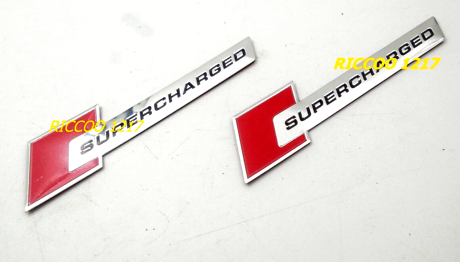 Supercharged Car Badges Black 'Supercharged' Engine Badge Decal ...