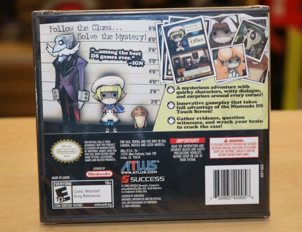 Touch Detective (Nintendo DS, 2006) *New* FREE SHIPPING