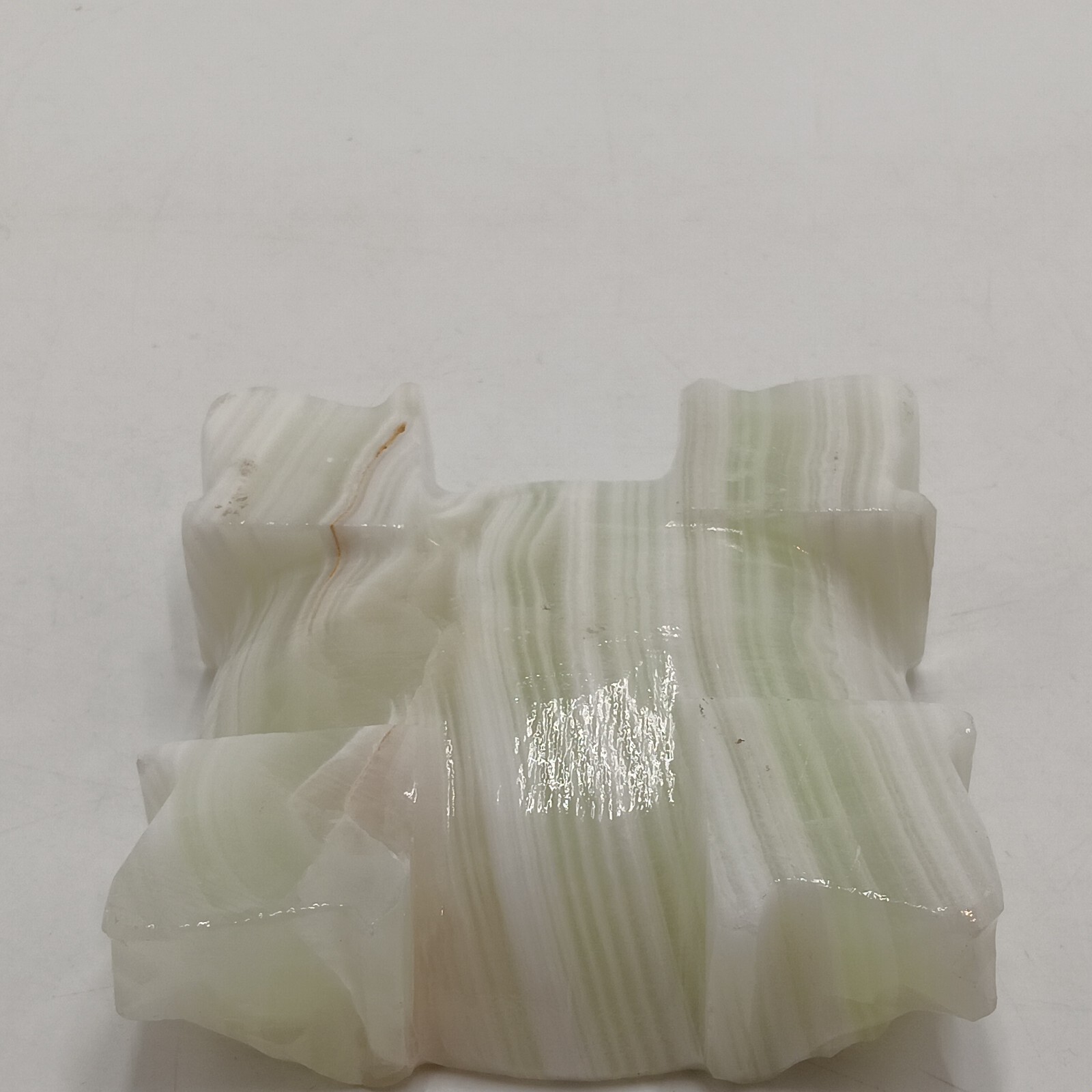 Marbled Onyx Stone Carved Heads Square 4" Table Ashtray Trinket Dish Aztec