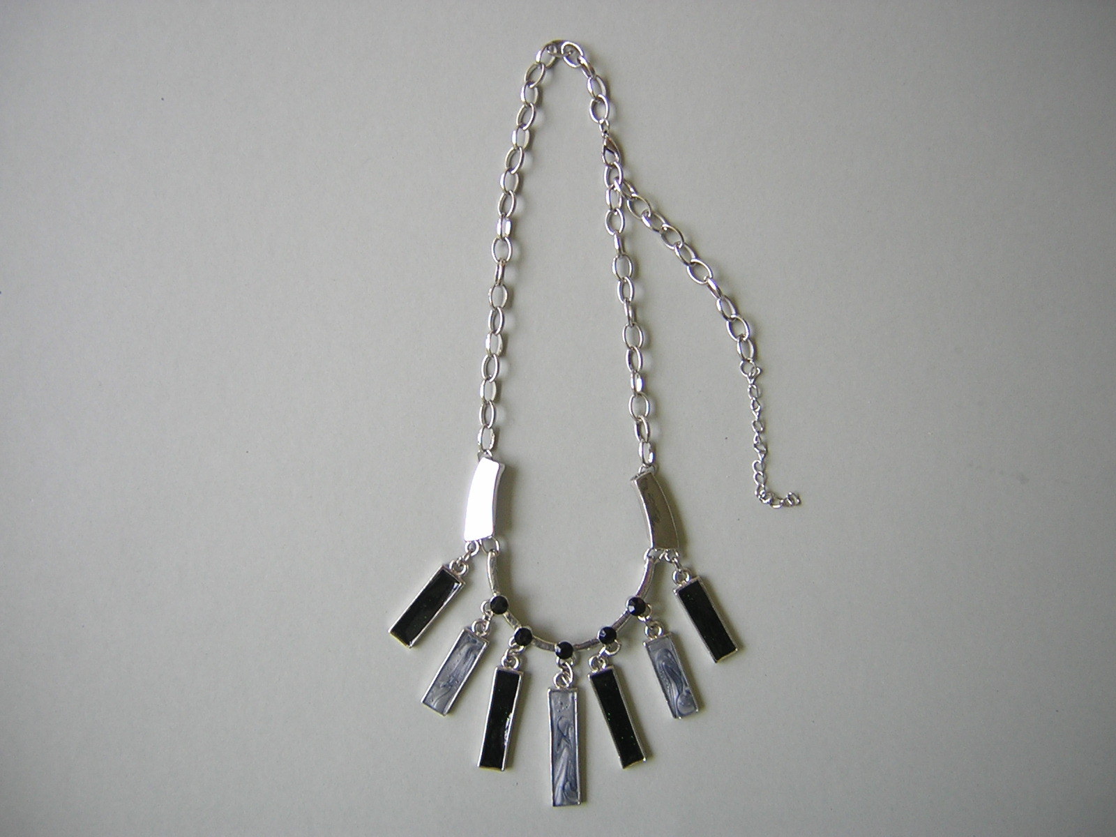 Statement Chain Fashion Rectangle Elements & Rhin… - image 4