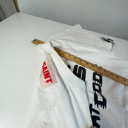 Saint Alexander T-Shirt Tops Unisex White XS Short Sleeve Love Printed Logo New - Picture 9 of 9