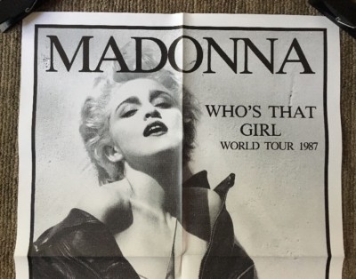 Madonna Who's That Girl Tour '87 Vintage Poster Retro Music Pin-up