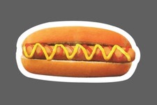 Hotdog Sticker Waterproof Glizzy Frank Ballpark Games Food Gift NEW