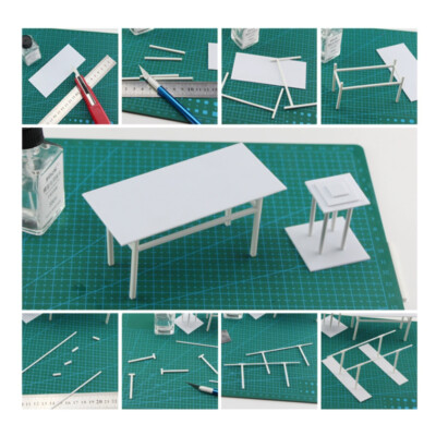 ABS Styrene Plastic Tube Strip Round/Square/Angle Rod Sheet Building Model DIY