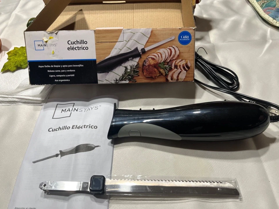 Cuchillo eléctrico Mainstays -Fácil limpieza - Cuchillas aptas para lavavajillas - Mango ergonómico Foto 4 de 4