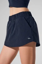 NWT Alo Yoga Pinstripe Daylight Mini Skirt in Navy/Ivory NWT - Size S Small