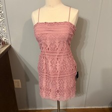 NWT Lulus Dusty Rose Pink Sleeveless Party Cocktail Dress (Women's Large)