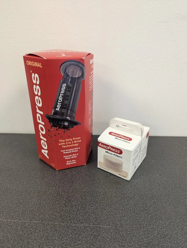 Aero Press咖啡/浓缩咖啡机带700个额外过滤器  — 第 2/3 张图片