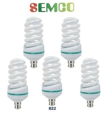 5 X LIGHTBULB LED BULB B22 BAYONET 8000K ENERGY SAVER DOUBLE PIN 11W 18W 40W UK