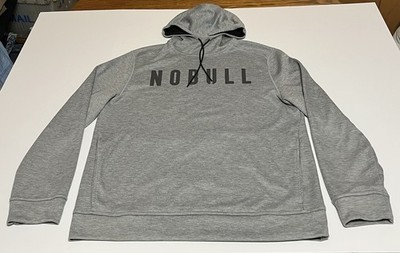 No Bull Mens Large Gray Hoodie Activewear Casual Pullover Pockets