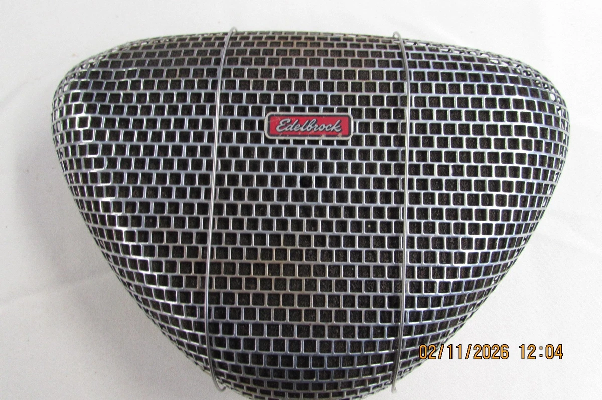Filtro De Aire Lavable Negro Edelbrock Para Carburador, Compatible Con Chevy, Ford, 350, 429, Nuevo Azul
