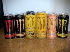 Set of 6 RARE DISCONTINUED MONSTER ENERGY FLAVORS - CHOOSE YOUR OWN VARIETY