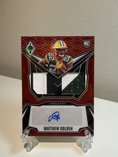 2025 Panini Phoenix Matthew Golden Dual Rookie Patch Autographs Red #DRP-MGN /99
