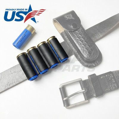 Shotgun Shell Belt Holder 12 Gauge Belt Loop Mounted 4 Shell Carrier 12GA