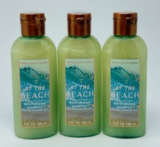 3 NEW BATH BODY WORKS AT THE BEACH HAIR MOISTURIZING SHAMPOO TRAVEL SIZE 3 OZ