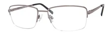 Enhance EN4395 Eyeglasses Frame 57-18-145 Gunmetal Men's Half-rim Glasses Frame