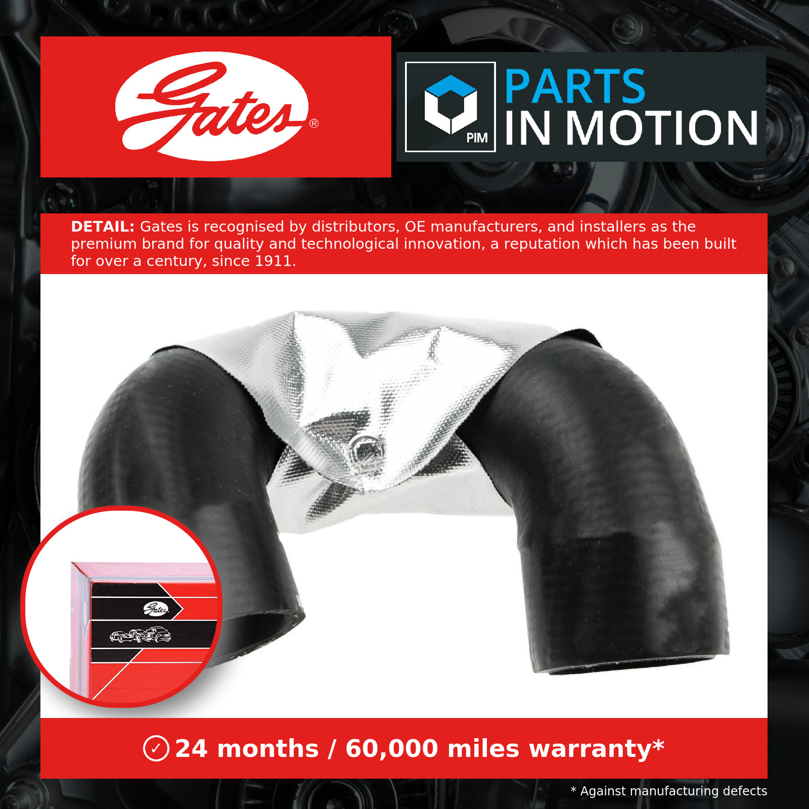 GATES 02-1670 Heater hose for BMW - Image 11