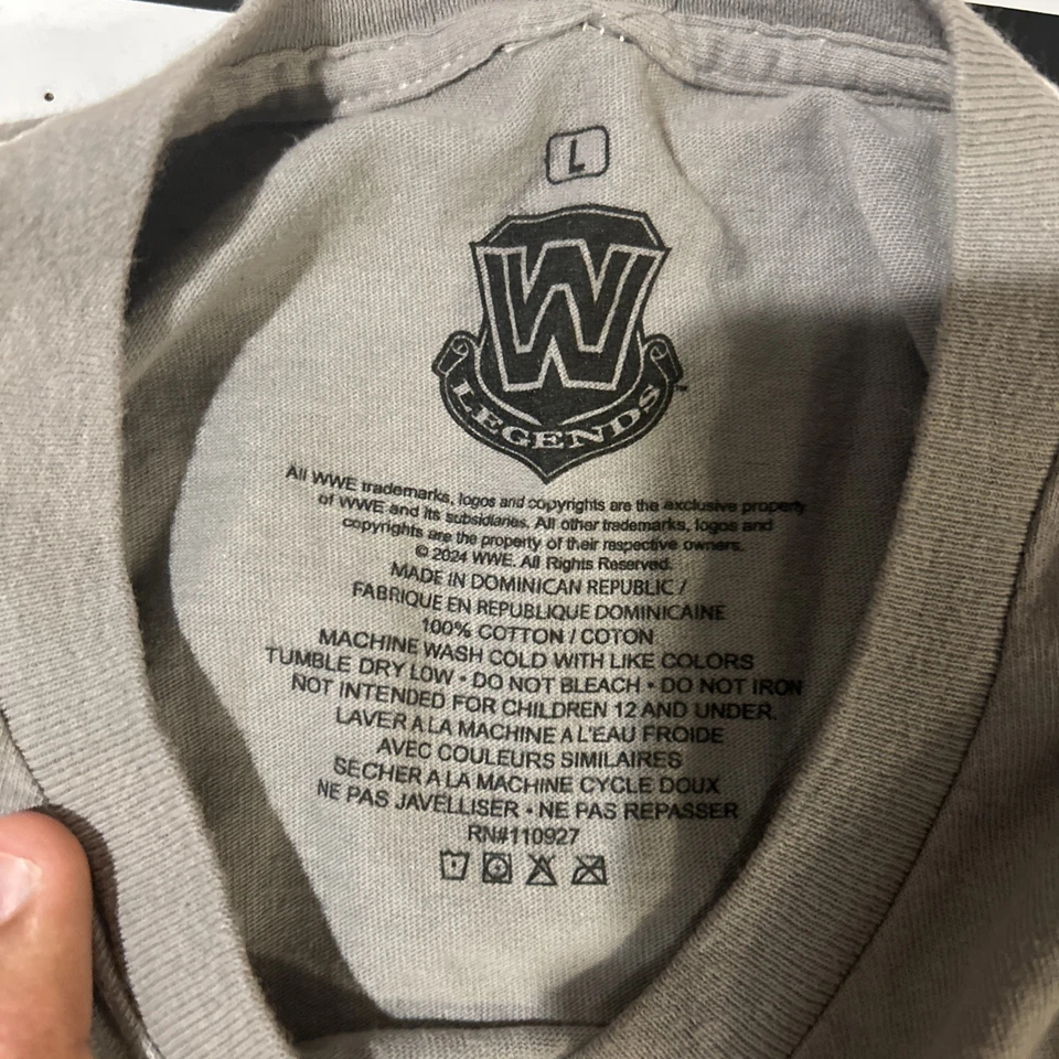 Camisa WWE Wrestlemania 23 Detroit John Cena VS Shawn Michaels Gris Talla Grande Foto 2 de 2